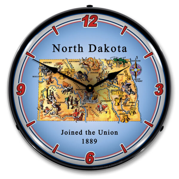 Alternative view of State of North Dakota