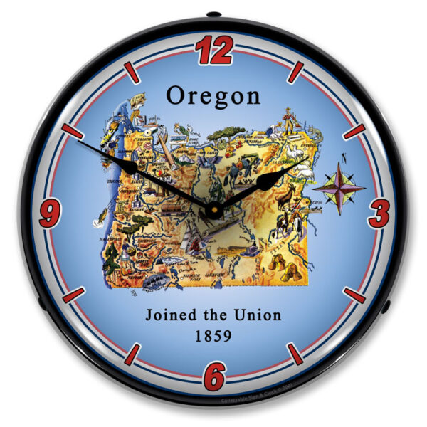 Alternative view of State of Oregon