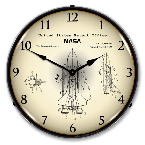 Alternative view of NASA Space Shuttle 1975 Patent