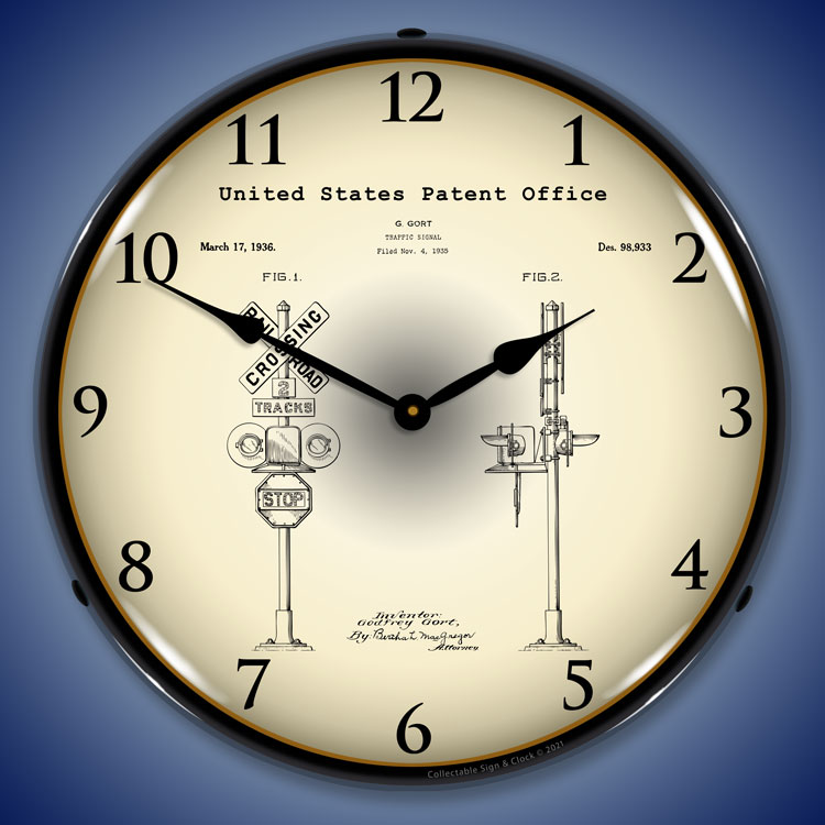 Railroad Train Crossing Signal 1935 Patent