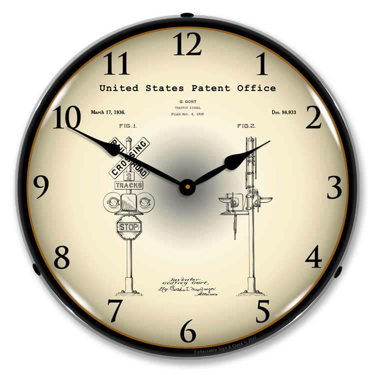 Railroad Train Crossing Signal 1935 Patent - Image 2