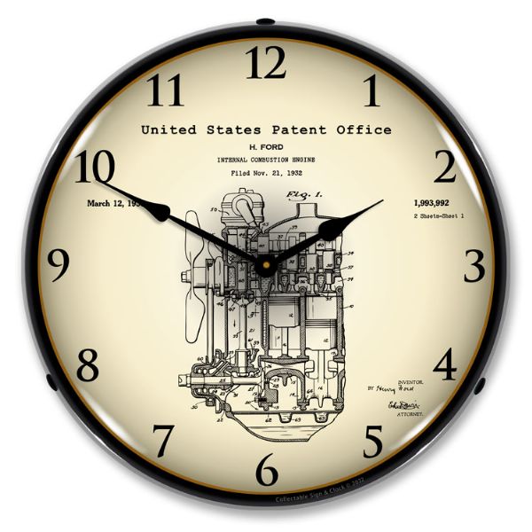 Alternative view of 1932 Henry Ford Engine Patent