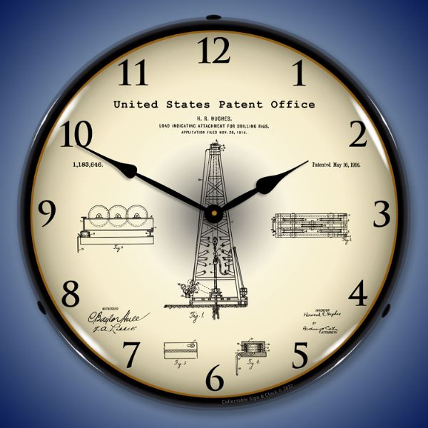 1916 Howard Hughes Oil Drilling Rig Patent