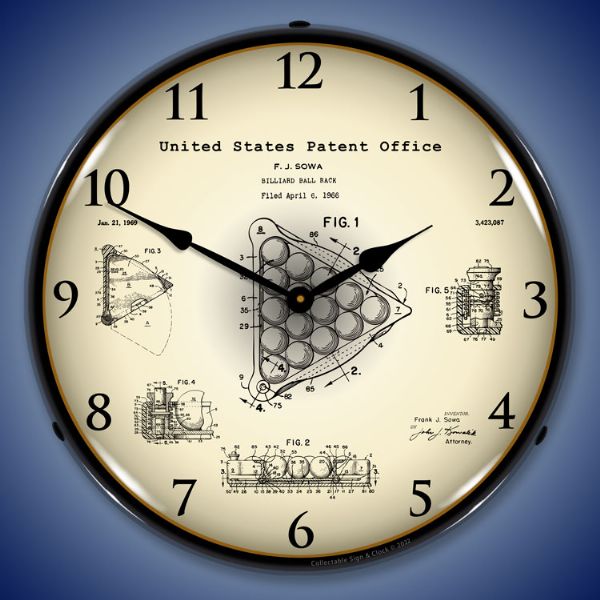 1966 Billiards Ball Rack Patent
