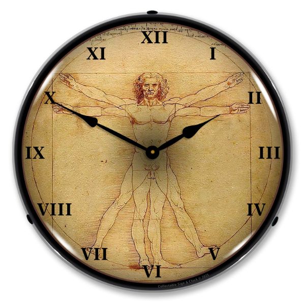Alternative view of Leonardo da Vinci Vitruvian Man