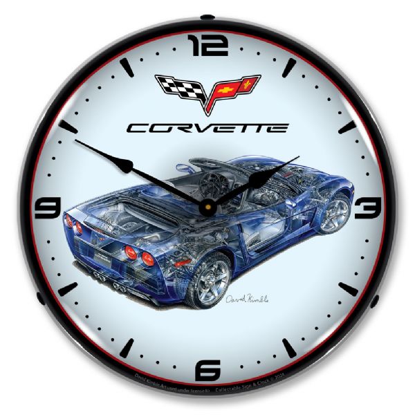 Alternative view of C6 Corvette Roadster Cutaway
