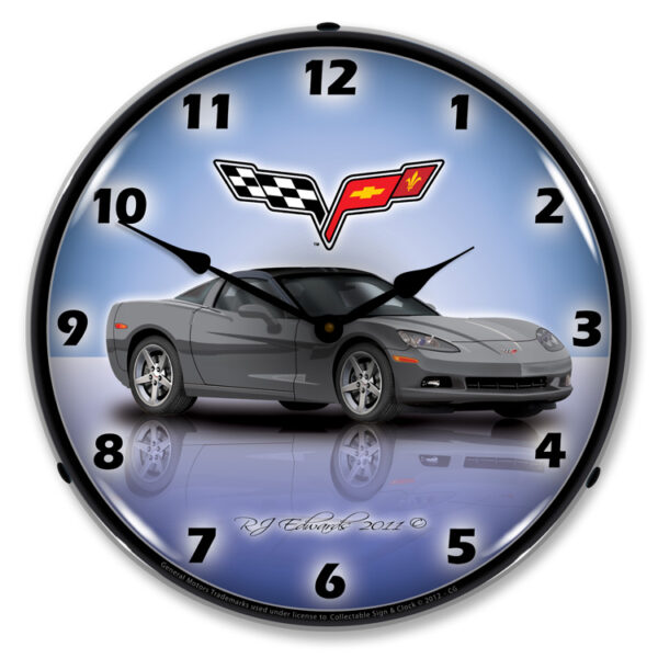 Alternative view of C6 Corvette Cyber Grey