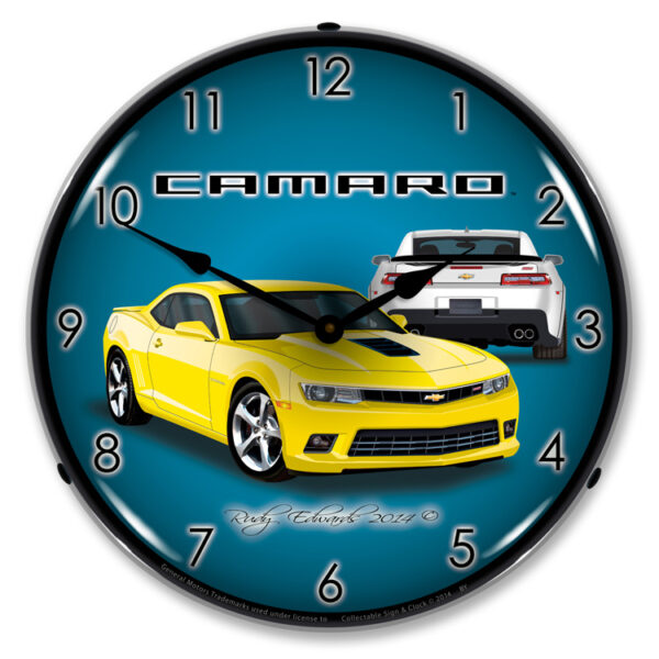 Alternative view of 2014 SS Camaro Bright Yellow