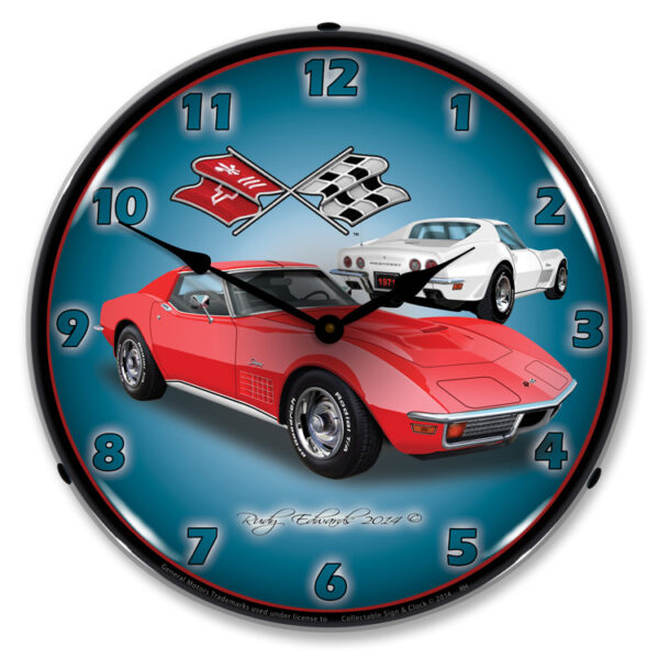 Alternative view of 1971 Corvette Stingray Red